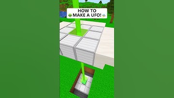 HOW TO👽MAKE A UFO!🛸 (NUNCA MUDA?) #shorts #minecraft