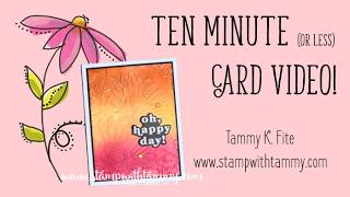 Stampin' Up! Sunflower 3D Embossing Folder & Blending Background