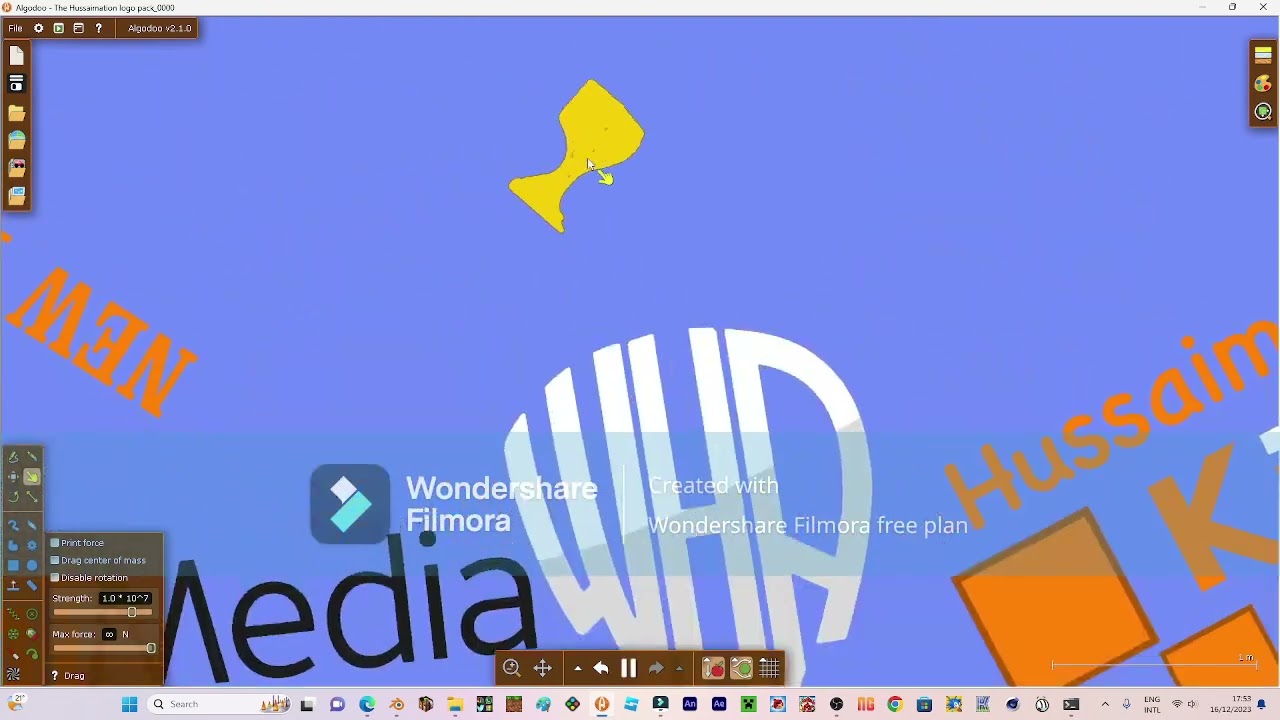 Hussaimation's logo pack (Algodoo)