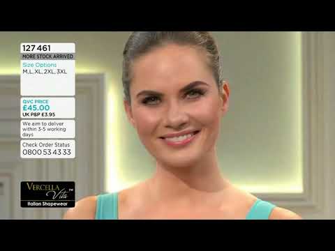 QVC UK Double G Cup Model Deborah Ann Gaetano modelling shapewear