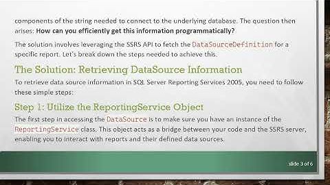 How to Retrieve the DataSource of a Report in SQL Server Reporting Services 2005