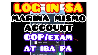 LOG IN SA MARINA MISMO ACCOUNT