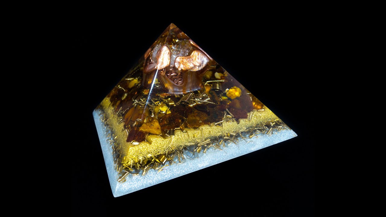 Orgonite Pyramid with Amber