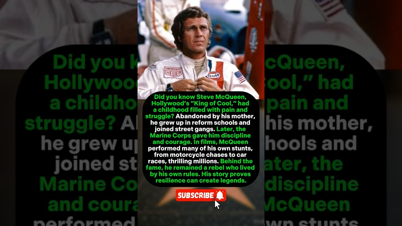 Steve McQueen: The King of Cool and His Hidden Struggles