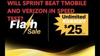 Sprint Kick Starter, Tmobile, and Verizon unlimited data plan test results stunning screenshot 4