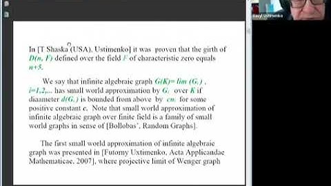 FD2W02 | Prof. Vasyl Ustimenko | On infinite connected real networks without cycles