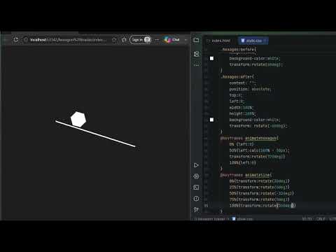 Stunning hexagon loader effect with pure Html and CSS3 | Master animation in one video!