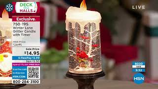 Winter Lane Glitter Candle with Timer screenshot 5