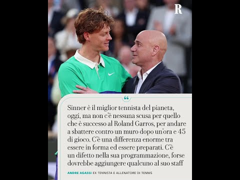 Video Agassi duro su Sinner: Non c'è SCUSA per quello che è successo al Roland Garros