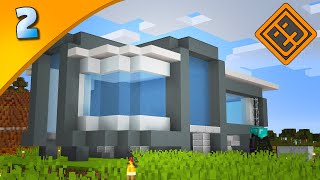 Frosty Compact Modern House! - Minecraft Survival 1.16.5 | BlockHeadz S2 | Ep. 2