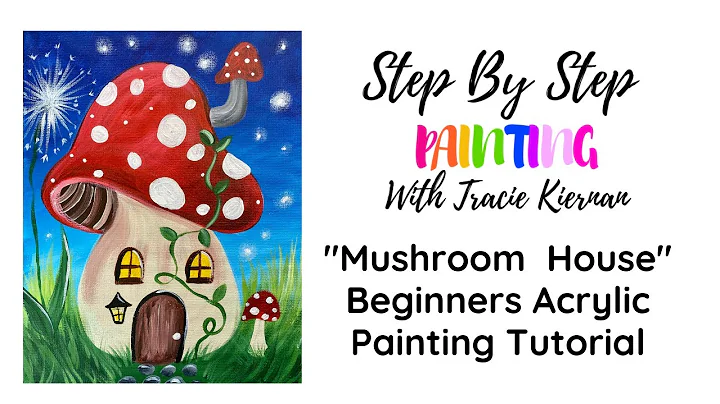 Mushroom House Acrylic Painting Tutorial