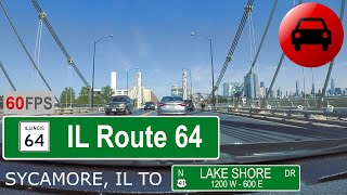North Ave (IL Rte 64) EB, Sycamore, IL to Lake Shore Drive (Chicago, IL) | VirtualRoad