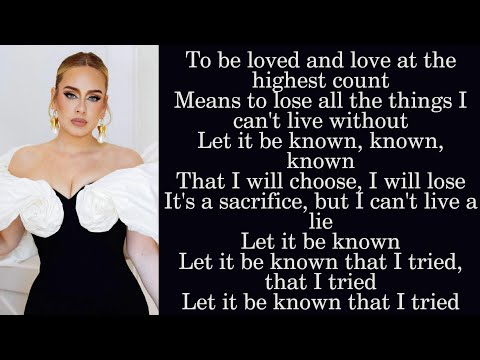 Adele ~ To Be Loved ~ Lyrics