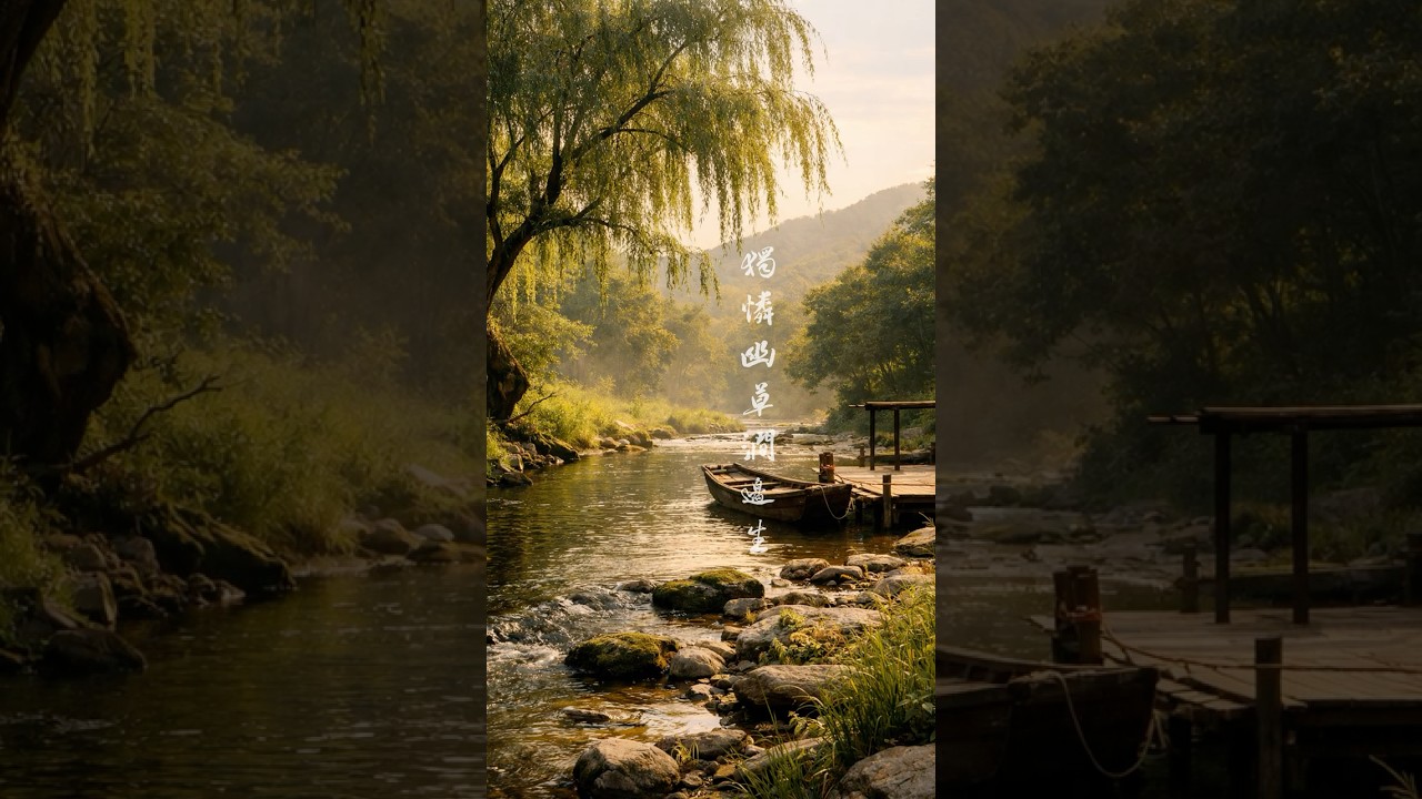 韋應物《滁州西澗》｜春潮帶雨晚來急・野渡無人舟自橫｜Tang Poetry
