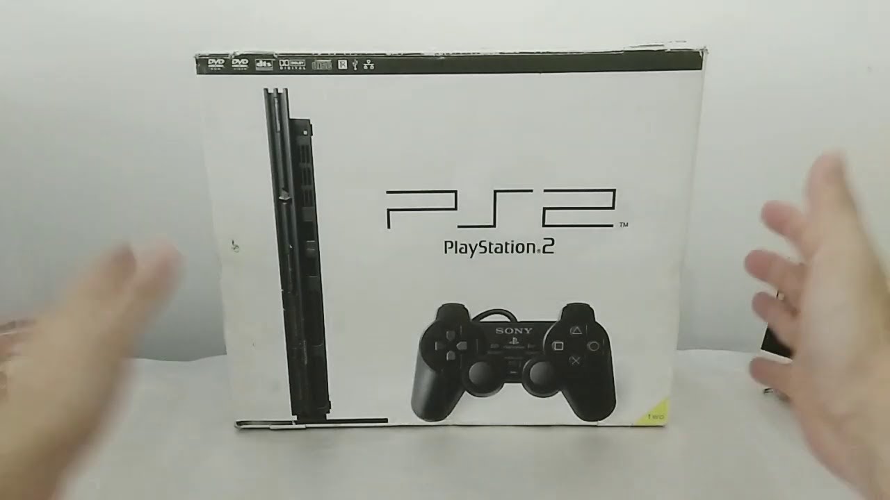  PlayStation 2 Console Slim - Black Bundle : Videojuegos