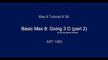 Max 8 Tutorial #39: Going 3D with Jit.GL (part 2)