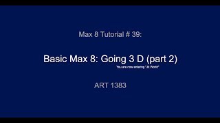 Max 8 Tutorial #39: Going 3D with Jit.GL (part 2)