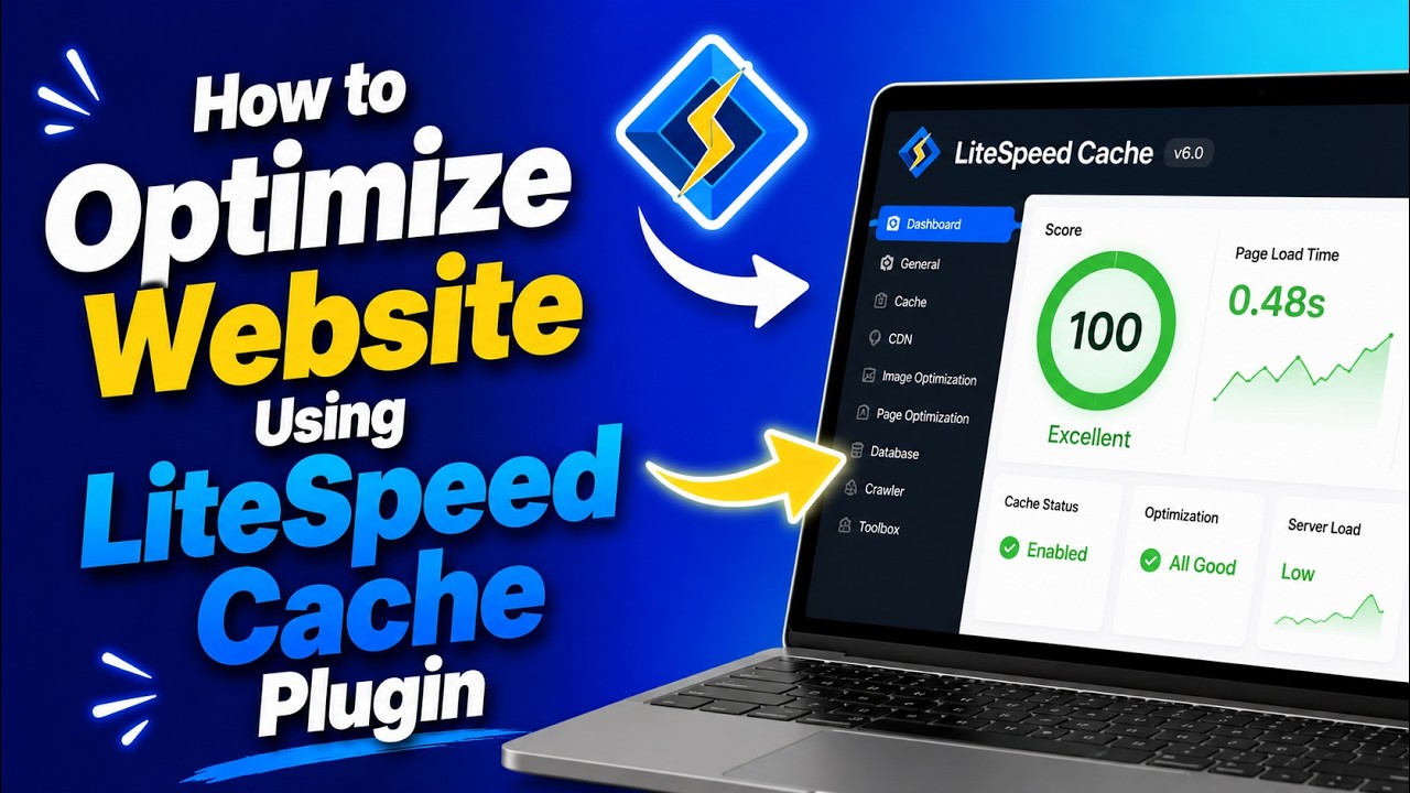 How to Optimize Website Using LiteSpeed Cache Plugin - YouTube