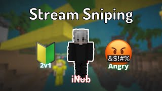Stream Sniping a SALTY Eboy (iNub)