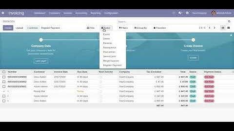 Merge Invoices Odoo