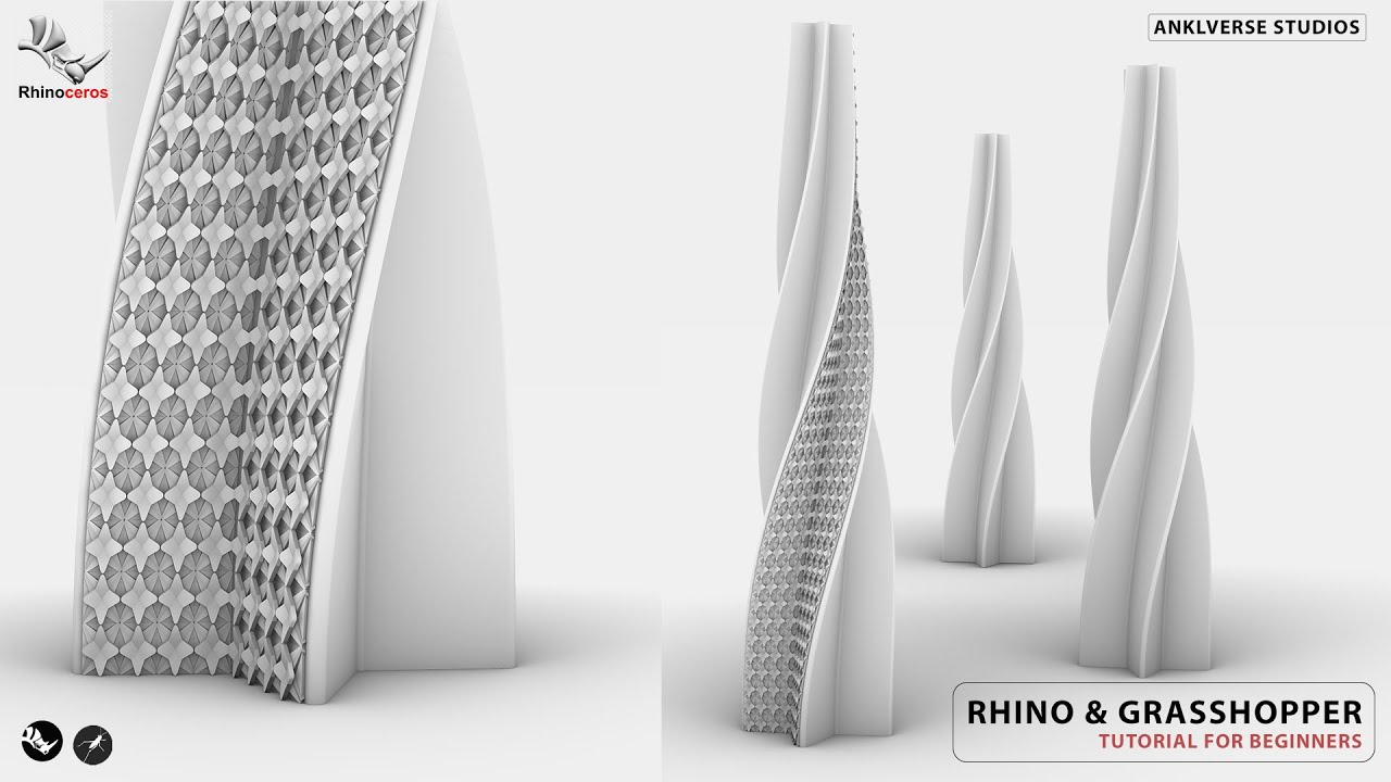 Rhino & Grasshopper Modeling #05 | Skyscraper | Conceptual model ...