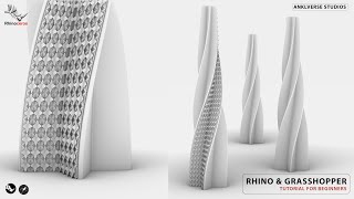 Rhino & Grasshopper Modeling #05 | Skyscraper | Conceptual model | Anklverse studios