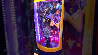 Grigor in the Tornado Capsule at Chuck E Cheese