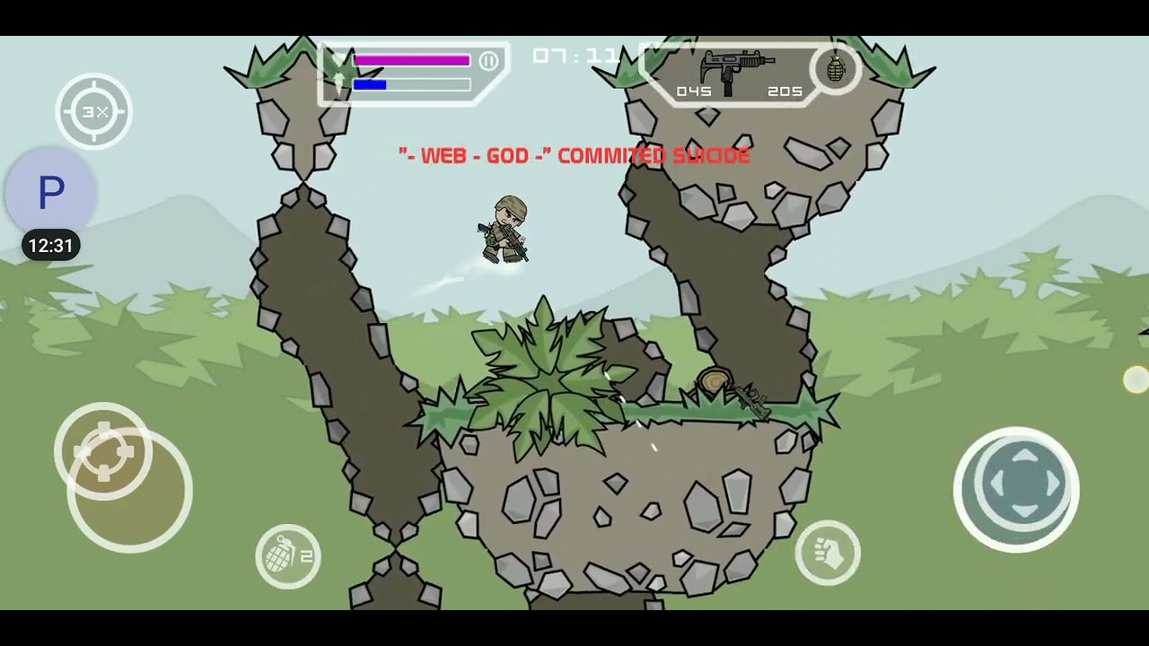 mini militia gameplay with my friend pro lion Vs pro friend super gameplay