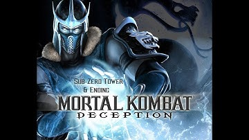 Mortal Kombat Deception - Sub-Zero Tower & Ending (widescreen patch PS2)