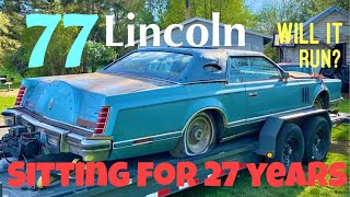 Abandoned one owner Lincoln Mark V! Will it run and drive after 27 years?