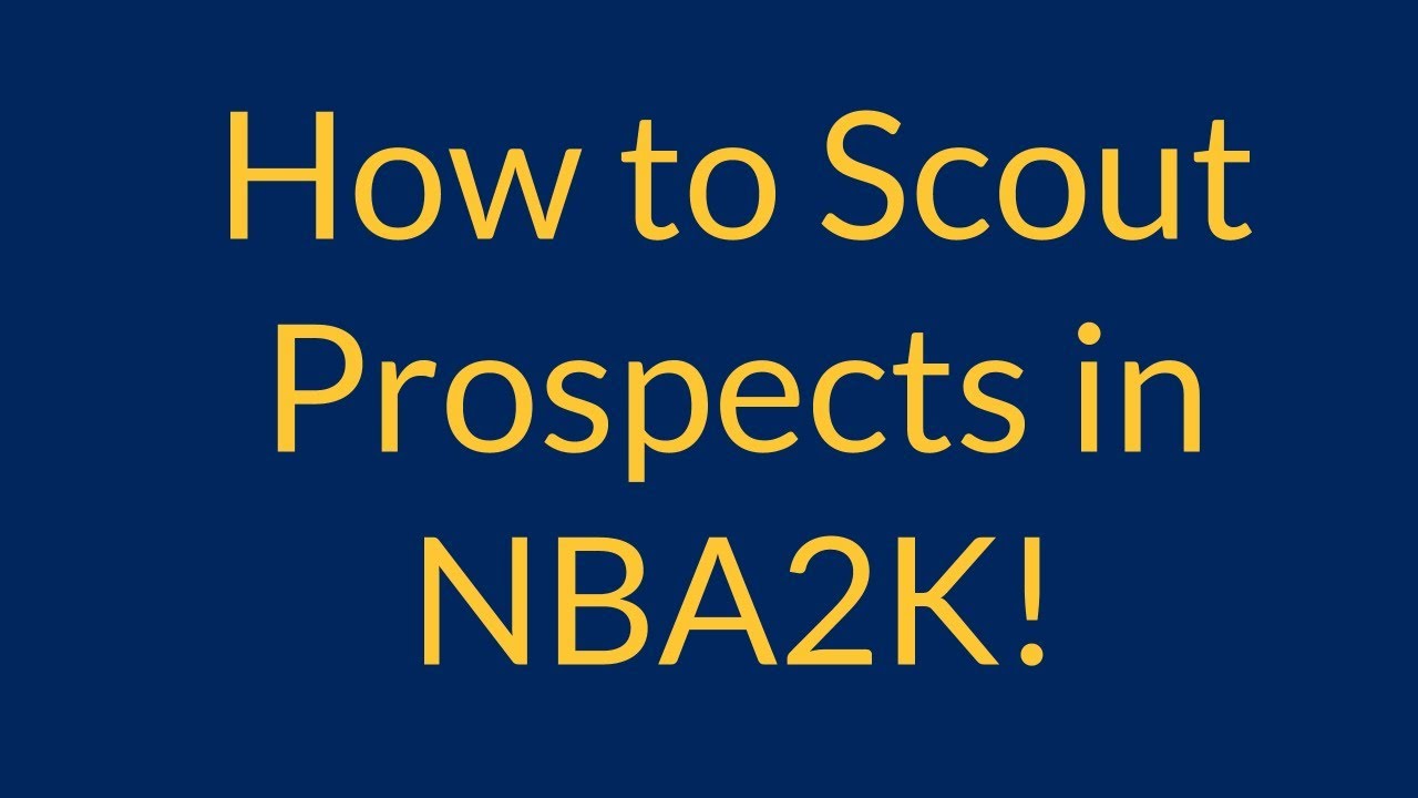 Как разведывать перспективных игроков в NBA2K!