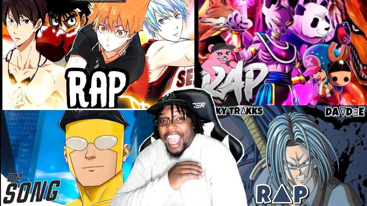 SPORTS ANIME RAP CYPHER | RUSTAGE / Shwabadi / Divide Music, Nicky Trakks / DB Reaction