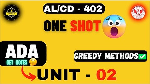 Analysis & Design of Algorithms | Unit - 02 | ONE -SHOT 🔥 | AL -402  |#procoderjii#AIML#rgpv