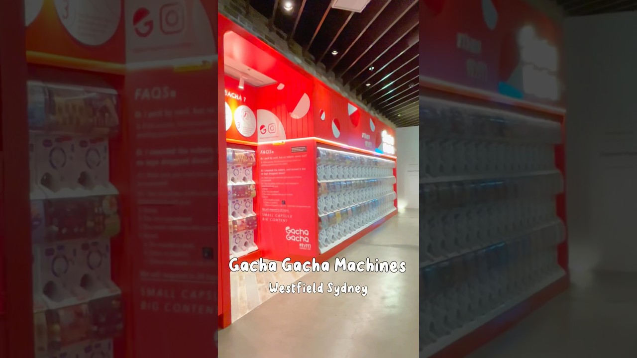 Gacha Gacha machines | 📍Westfield Sydney, Pitt Street, 2000 | 