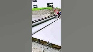 The process of concrete pavement smoothing = good machinery can improve the efficiency of doing thin