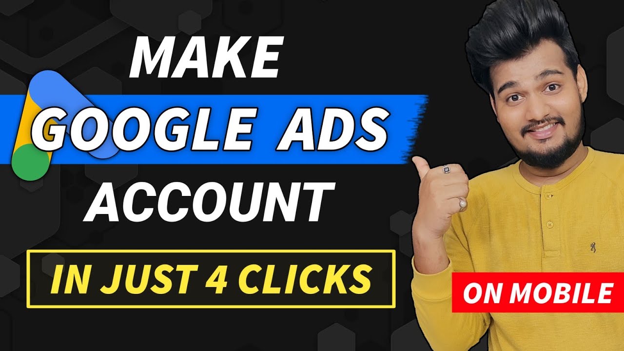 How to create google ads account in mobile || Google ads account kaise ...