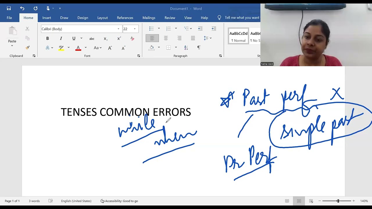 Tenses common errors