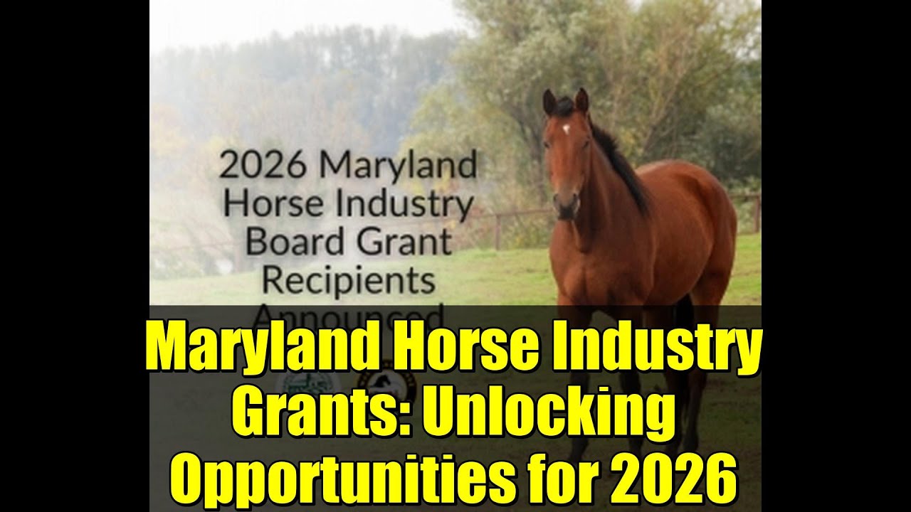 Maryland Horse Industry Grants: Unlocking Opportunities for 2026