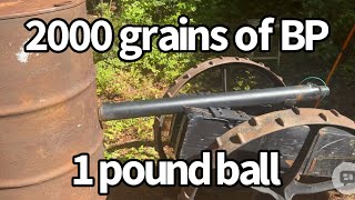 Cannon muzzle blast ￼🆚 55 gallon drone ￼