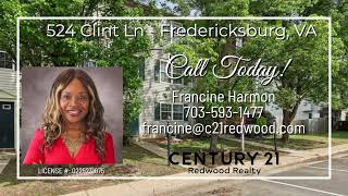 Turn-Key Townhome for Sale in Charleston Commons - 524 Clint Lane, Fredericksburg, VA 22405