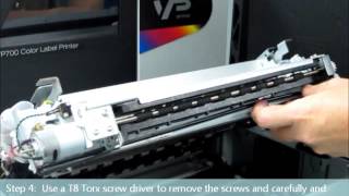 MM   VP700 tutorial 12   Replacing the output management and cutter assembly
