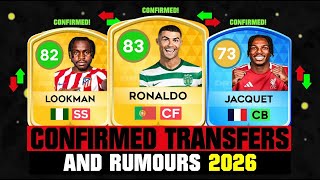DLS 26 | NIEUWE BEVESTIGDE TRANSFERS \u0026 GERUCHTEN! 🚨🔥 met Ronaldo, Lookman, Jacquet \u0026 meer