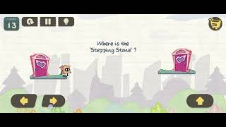brain riddles tricky box Level 13 Where is the stepping stone gameplay