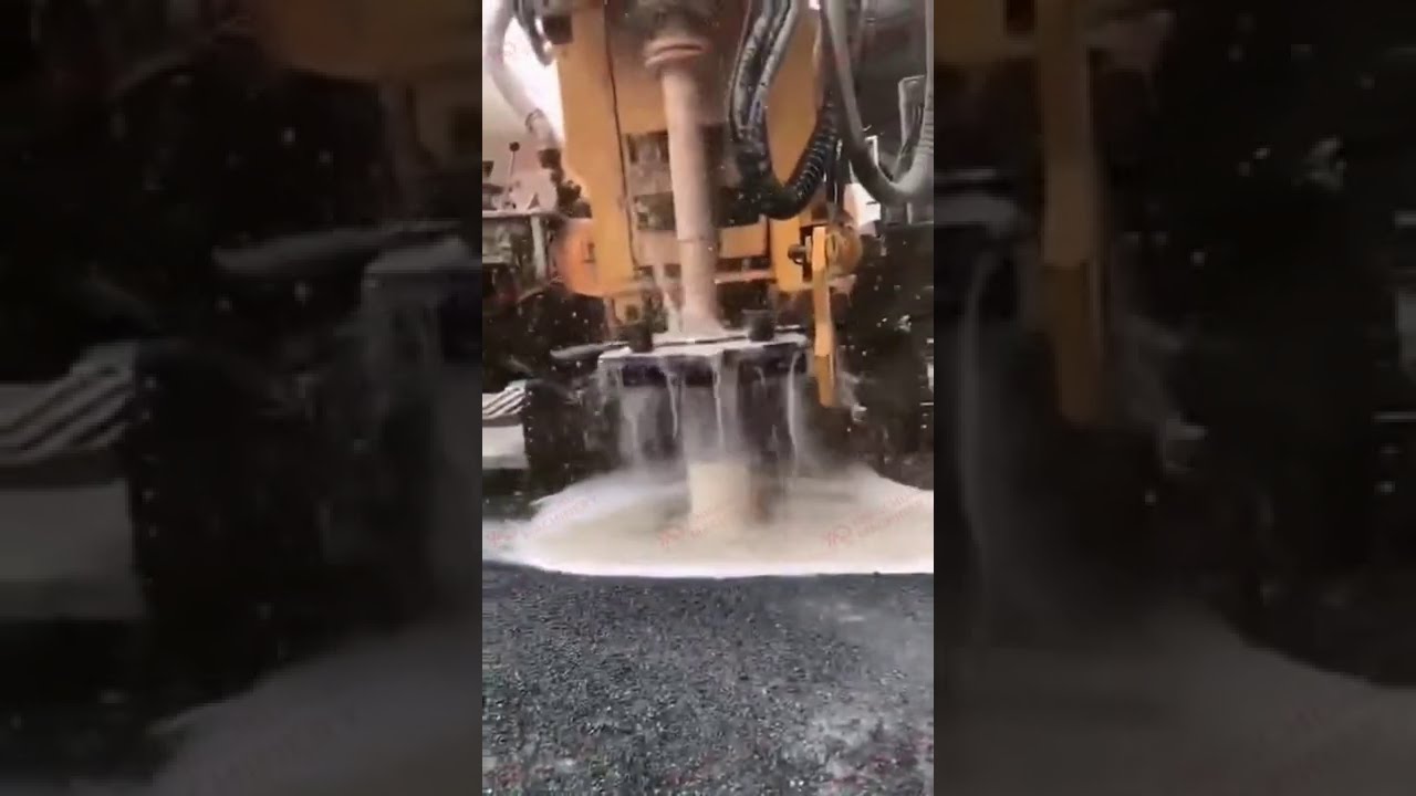 Air drilling rig working video