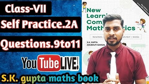 🔥Chapter-2 Fraction and Decimals Self Practice-2A || New Learning Composite Mathematics || #skgupta