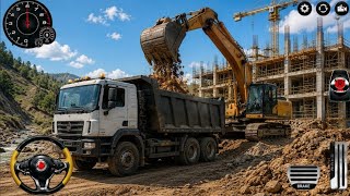 👷City Road Construction Simulator 3D 🚧 | Heavy Excavator & Truck - Android Gameplay