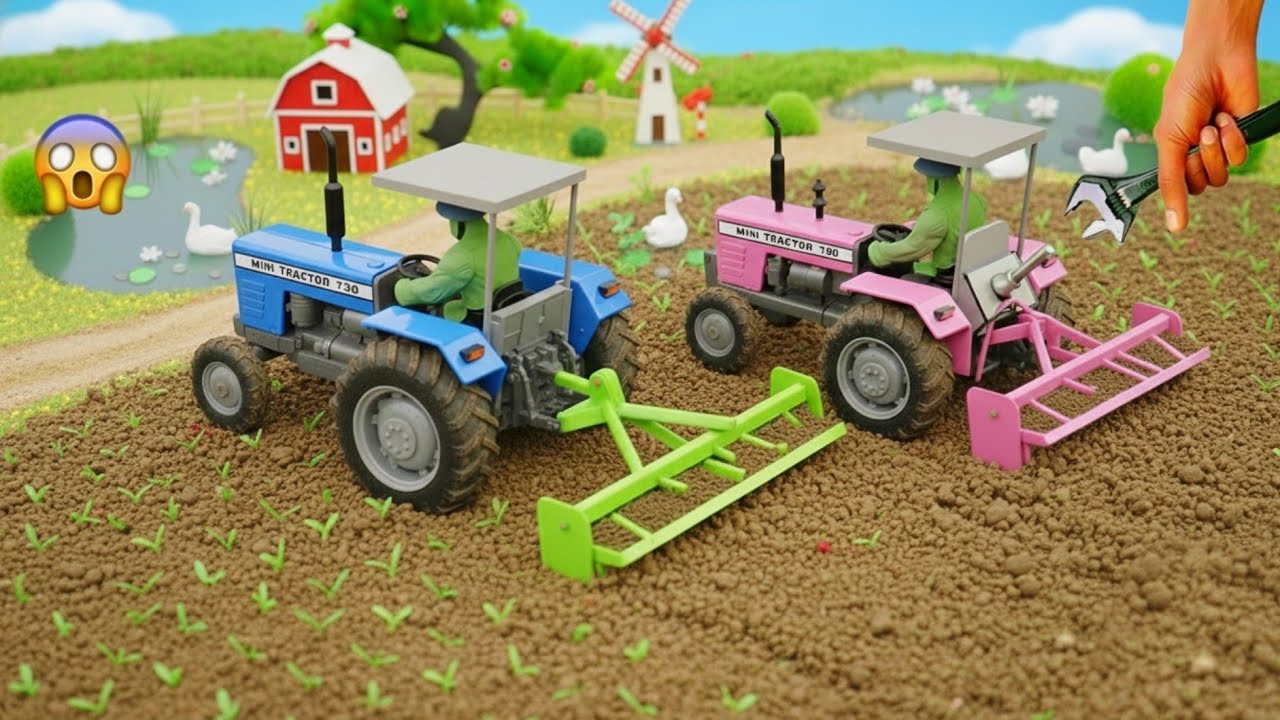 Diy mini tractor making agriculture cultivator for Chilli Farming | pouch machine 