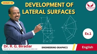 Develop the Lateral surface | Square Pyramid | Ex. 01 | Lecture 21 | Engineering Graphics #labtech