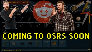 They're adding a toolbelt to OSRS...