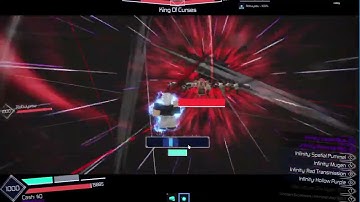 GOJO VS SUKUNA DOMAIN CLASH IN JUJUTSU INFINITE